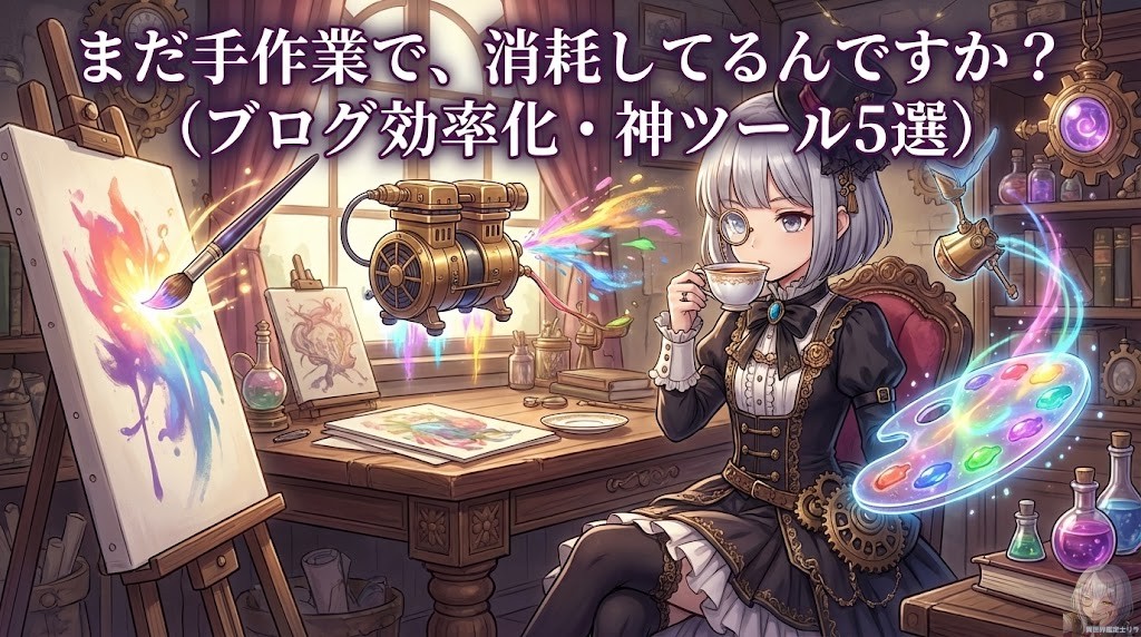 ブログ作業が遅いのは、貴方の能力不足ではなく「武器」が悪いせいです。生産性を爆上げする「神ツール」5選