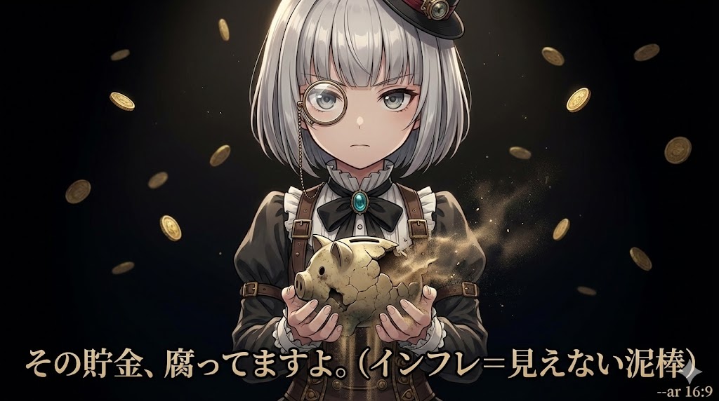 「貯金＝安心」は昭和の呪いです。貴方が貧乏なのは「お金に働かせていない」からですよ？